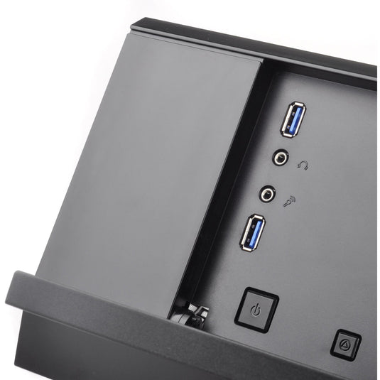 Silverstone sst-gd10b htpc behuizing (zwart | 2x usb-a)