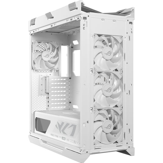 Asus rog strix helios ii gx601s midi tower behuizing (wit | 4x usb-a | 2x usb-c | rgb | tempered glass)