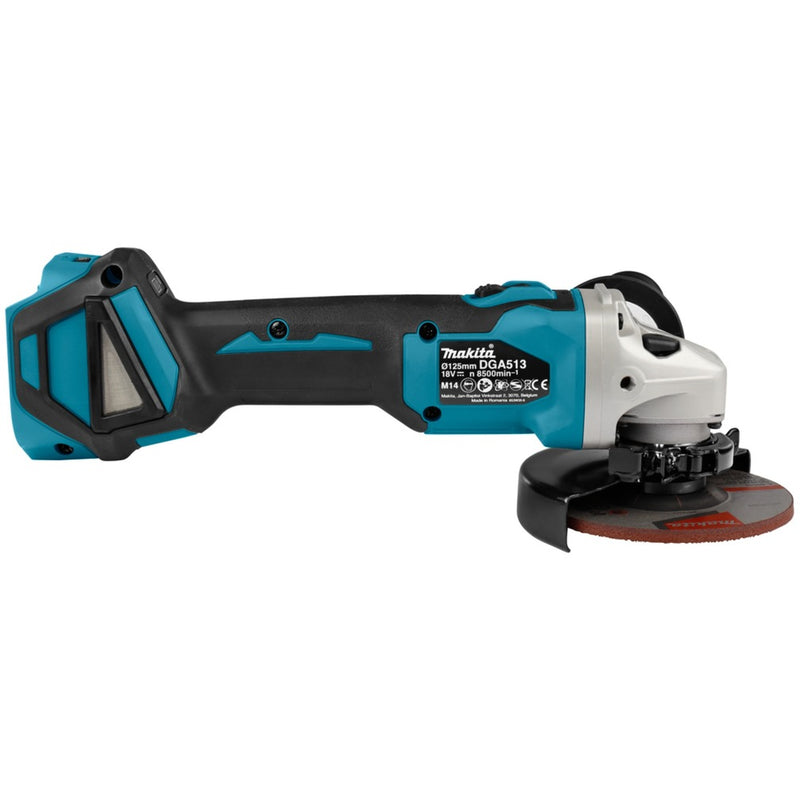Load image into Gallery viewer, Makita dga513zj 18v haakse slijper 125mm | zonder accu's en lader in m-box - dga513zj
