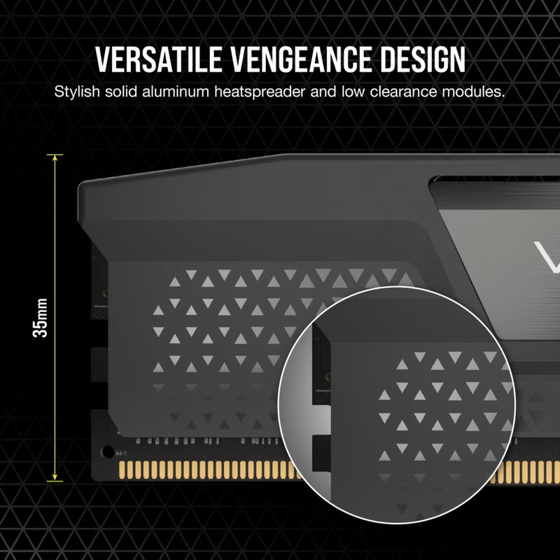 Load image into Gallery viewer, Corsair vengeance 32 gb ddr5-6000 (2x 16 gb) werkgeheugen (zwart, cmk32gx5m2d6000z38, xmp, expo)
