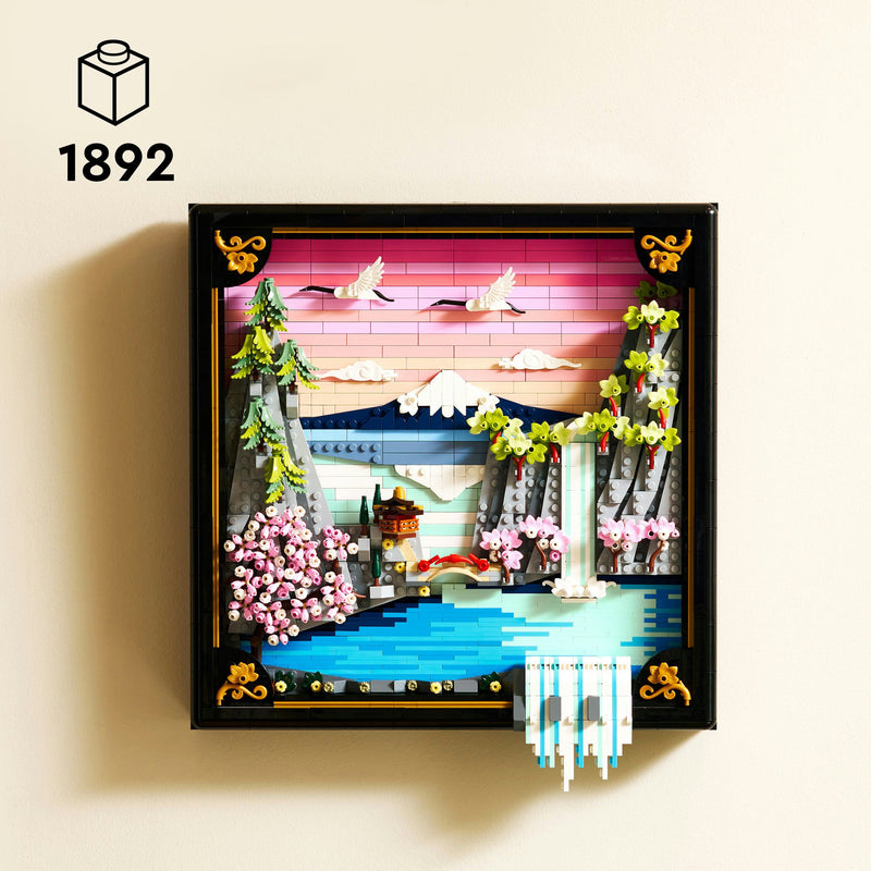 Load image into Gallery viewer, Lego ® art landschap met japanse kersenbloesems wanddecoratie - 31218
