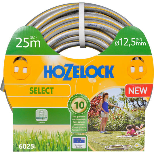 Hozelock 6025 select slang (zilver geel, 25 meter, ø 12,5 mm)