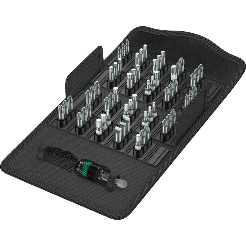 Load image into Gallery viewer, Wera bit-safe 61 universal 1, 61‑delig bitset (zwart groen)
