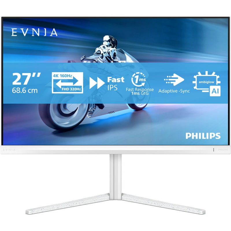 Load image into Gallery viewer, Philips evnia 27m2n5901a 27 4k uhd gaming monitor (wit, 2x hdmi, displayport, 2x usb-a, usb-b, usb-c, 160 hz 320 hz)
