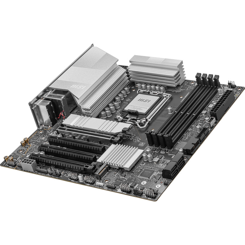 Load image into Gallery viewer, Msi pro b860m-a wifi socket 1851 moederbord (zilver, raid, 5gb-lan, wi-fi 7, bt, sound, µatx)
