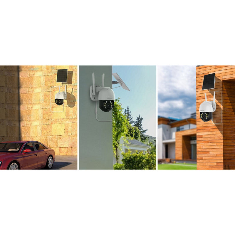 Afbeelding laden in galerijviewer, Foscam b4, 100% draadloze 2k 4mp pan tilt batterijcamera (wit)
