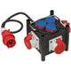 Brennenstuhl compacte rubberen stroomverdeler bsv 3 ls e 16 2 ip44 1 meter 3-voudige stekkerdoos (zwart, 3x stekker, 3x geaard, 3x cee)