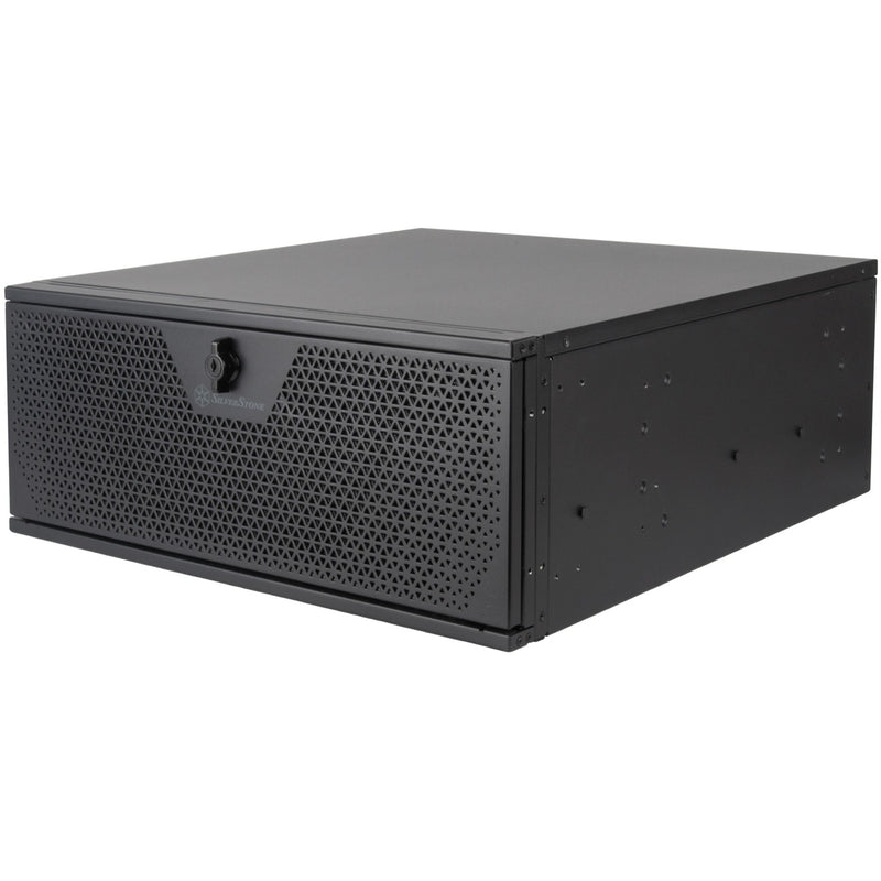 Load image into Gallery viewer, Silverstone rm44 rack behuizing (zwart | 4u | usb type-c | 2x 80mm casefan inbegrepen)
