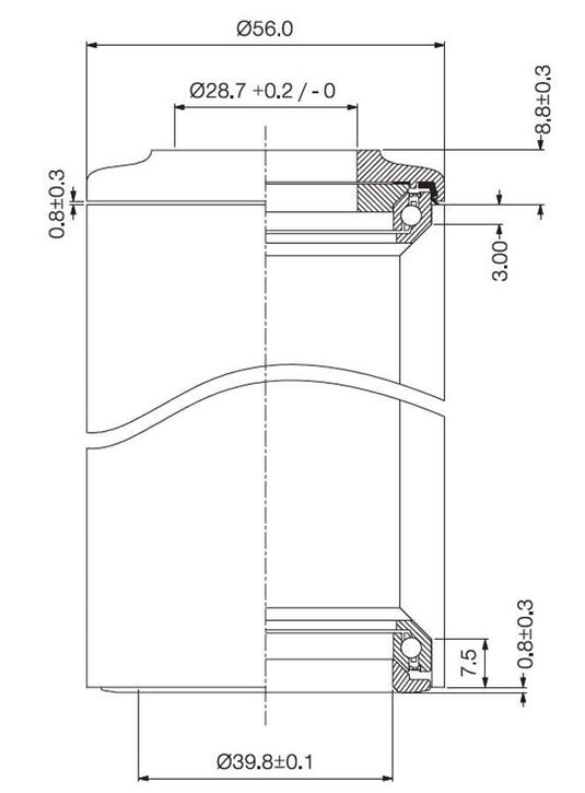 Deda DCR balhoofdstel1.5 -1.5 (1 8-1 5 tapered) geintegreerd