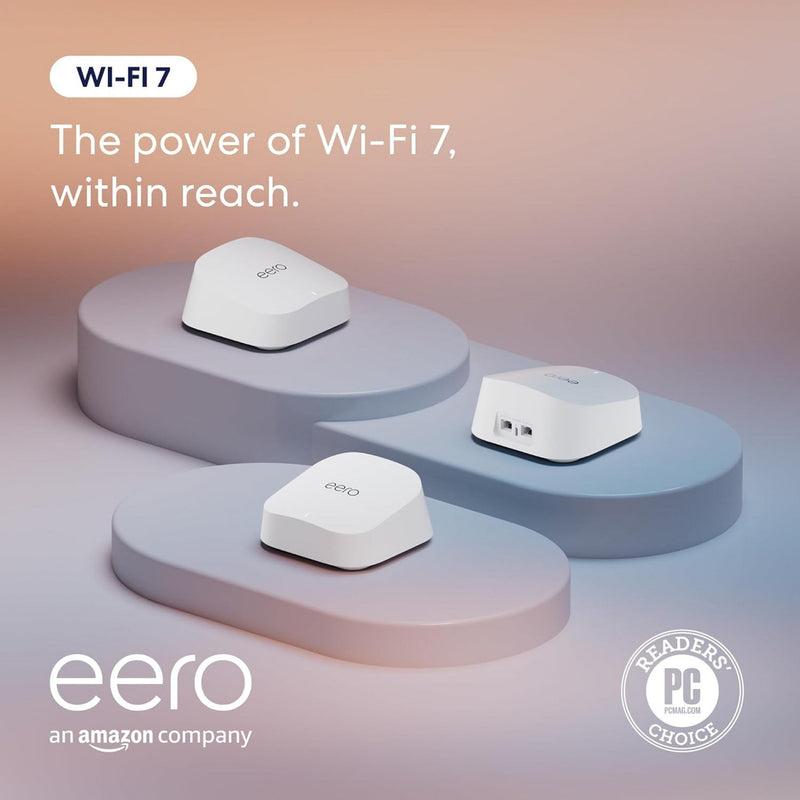 Load image into Gallery viewer, Eero 7 mesh wifi system, 3 stuks mesh router (wit)
