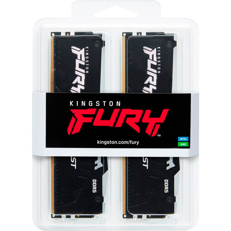 Load image into Gallery viewer, Kingston fury 32 gb ddr5-6000 (2x 16 gb) kit werkgeheugen (zwart, kf560c30bbeak2-32, beast rgb, xmp, expo)
