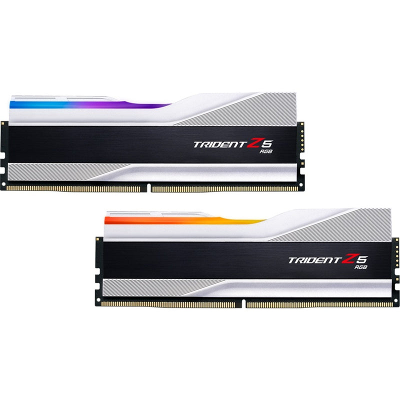 Load image into Gallery viewer, G.skill trident z5 rgb 32 gb ddr5-6400 (2x 16 gb) werkgeheugen (zilver, f5-6400j3239g16gx2-tz5rs, xmp 3.0)
