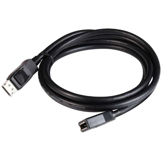 Club 3d displayport 1.4 hbr3 extension cable 8k60hz m f verlengkabel (zwart, 2 meter, cac-1022)