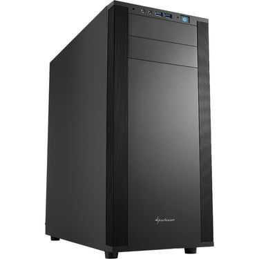 Sharkoon m25-v midi tower behuizing (zwart | 2x usb-a)