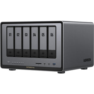 Ugreen nasync dxp6800 pro (grijs, 2x 10gbe, hdmi, thunderbolt 4 (40gb s))