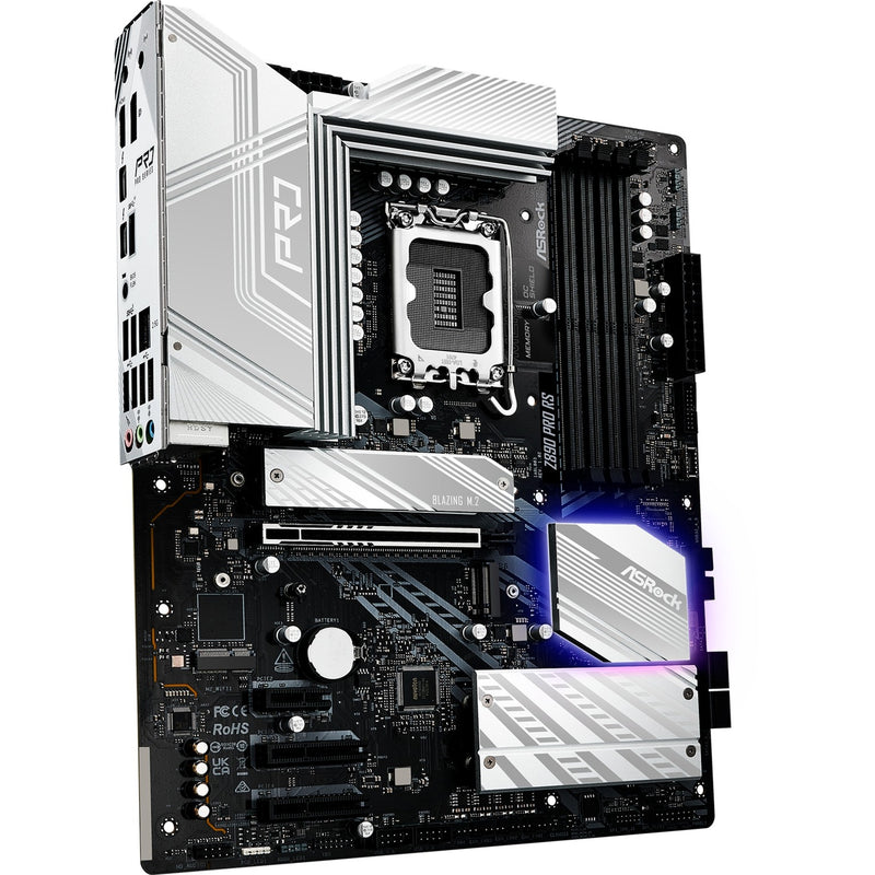 Load image into Gallery viewer, Asrock z890 pro rs socket 1851 moederbord (zwart wit, raid, 2.5 gb-lan, sound, atx)
