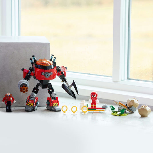 Lego sonic the hedgehog - knuckles vs. dr. eggman egg crusher mecha constructiespeelgoed (77005)