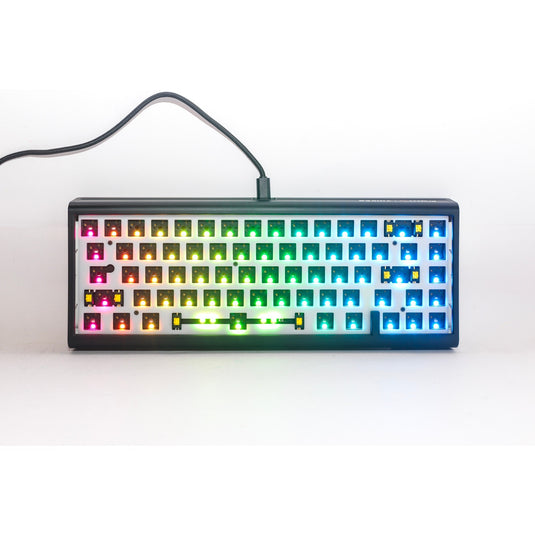 Ducky projectd tinker 65 met qmk via rgb mechanisch toetsenbord (zwart, us lay-out (qwerty), 65%, barebone. rgb leds, hot-swappable, gasket mount)
