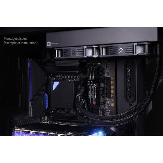 Alphacool core ocean t38 280 waterkoeling (zwart)