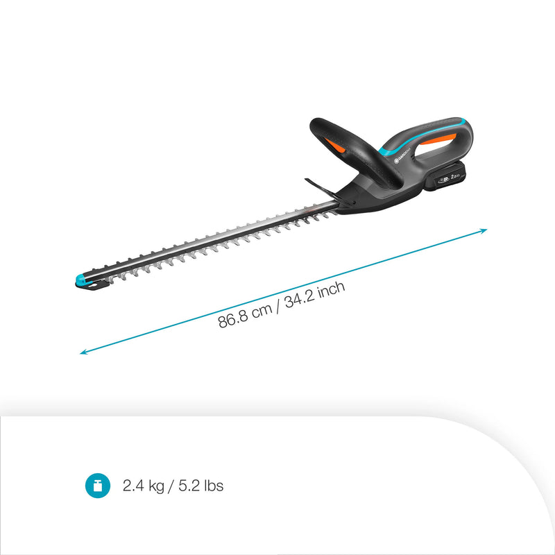 Load image into Gallery viewer, Gardena accuheggenschaar easycut 45 18v p4a set (grijs turquoise, 14734-20, accu en oplader inbegrepen)
