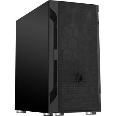 Silverstone sst-fah1mb mini tower behuizing (zwart | 3x usb-a)