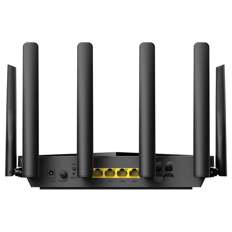 Load image into Gallery viewer, Cudy ac1200 wi-fi 4g lte-cat6 gigabit mesh router (zwart, mesh, app, 2x nano sim-slot)
