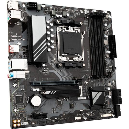 Gigabyte a620m gaming x (rev. 1.0) socket am5 moederbord (zwart grijs, raid, gb-lan, sound, µatx)