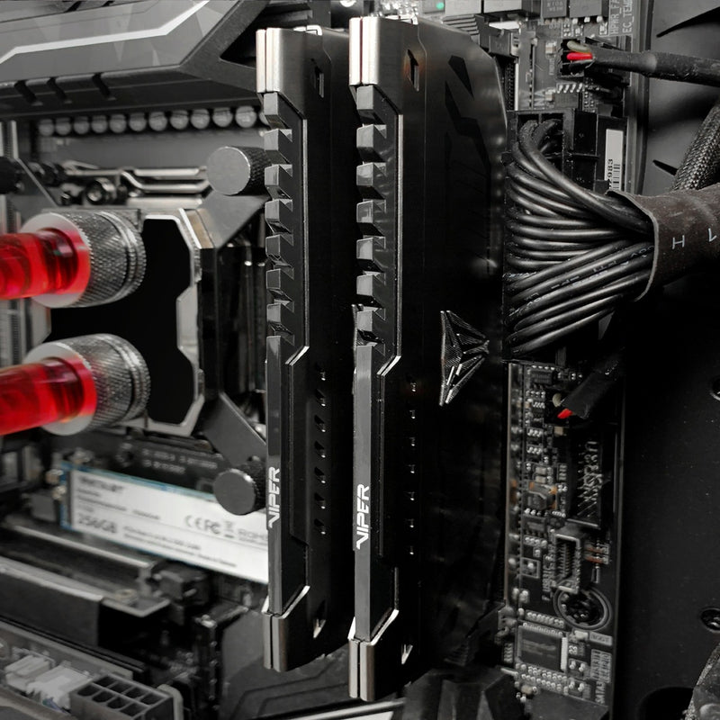 Load image into Gallery viewer, Patriot 16 gb ddr4-3200 kit werkgeheugen (grijs, pvs416g320c6k, viper steel, xmp)

