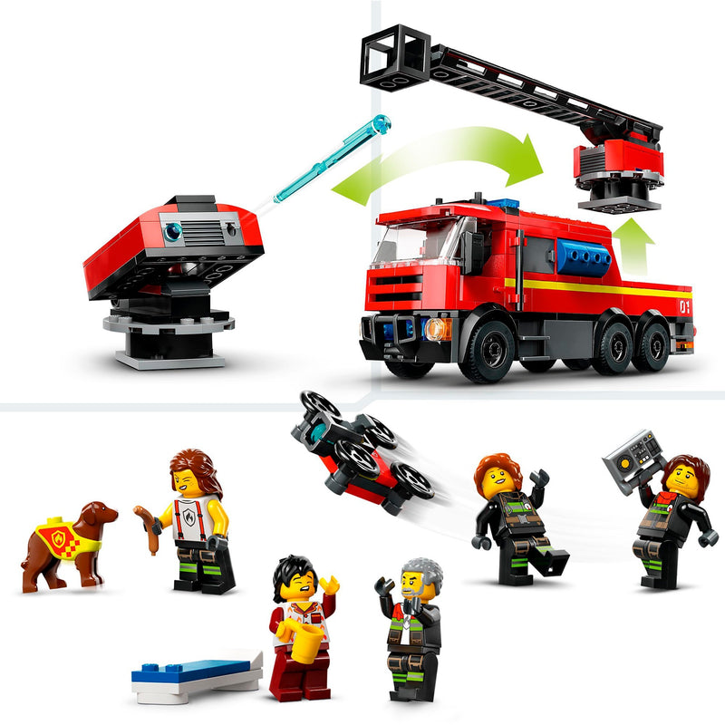 Load image into Gallery viewer, Lego city 60414 brandweerkazerne en brandweerauto
