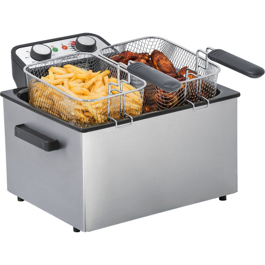 Steba df 300 frituurpan (roestvrij staal, 5,0 liter)