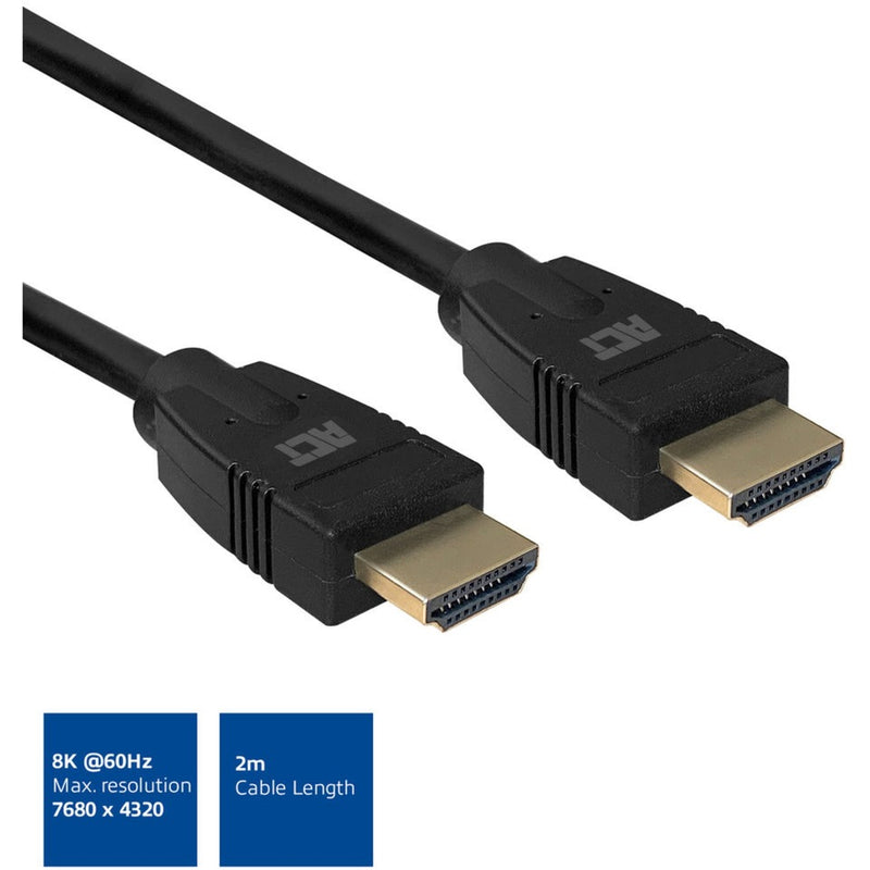 Load image into Gallery viewer, Act connectivity 2 meter hdmi 8k ultra high speed kabel v2.1 hdmi-a male - hdmi-a male (zwart)
