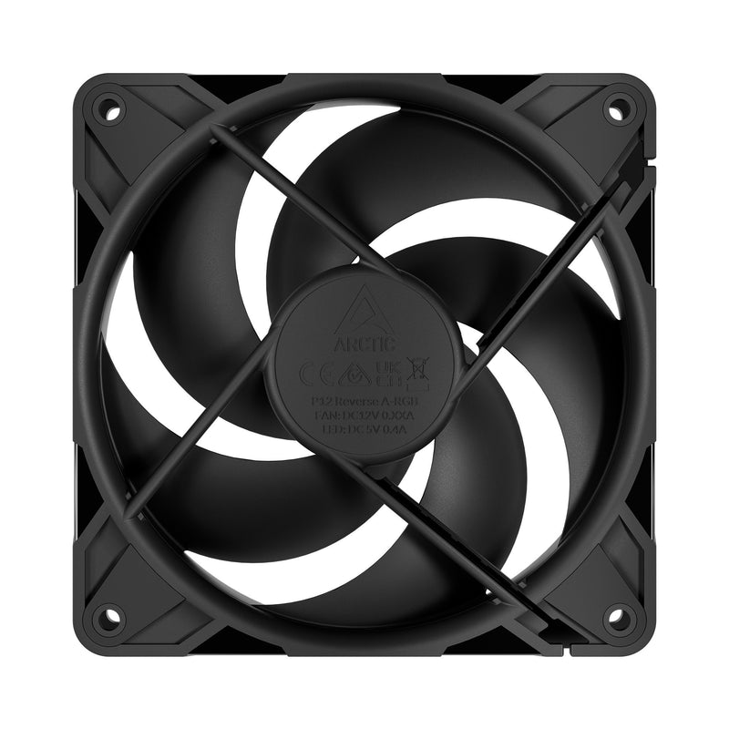 Load image into Gallery viewer, Arctic p12 pro reverse case fans (zwart, 3 stuks, 120 x 120 x 27 mm, pwm)
