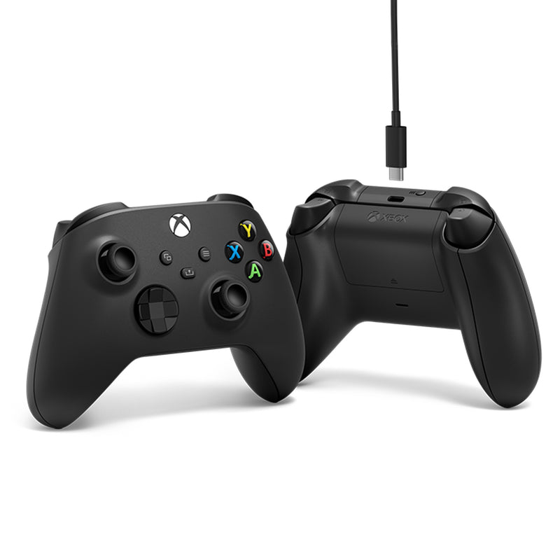 Load image into Gallery viewer, Microsoft xbox wireless controller + usb-c kabel (zwart, incl. usb-c-kabel | pc, xbox one, xbox series x, xbox series s)
