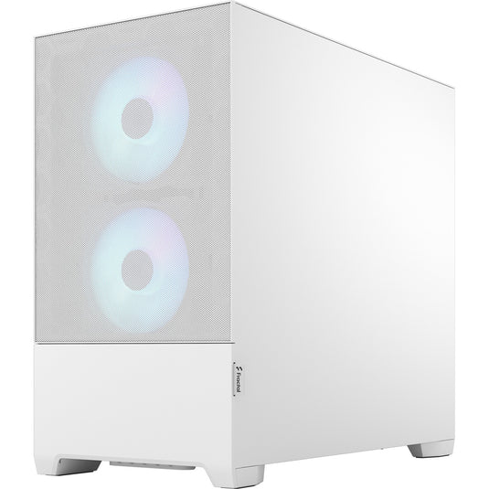 Fractal design pop mini air rgb midi tower behuizing (wit | 2x usb-a | rgb | window)