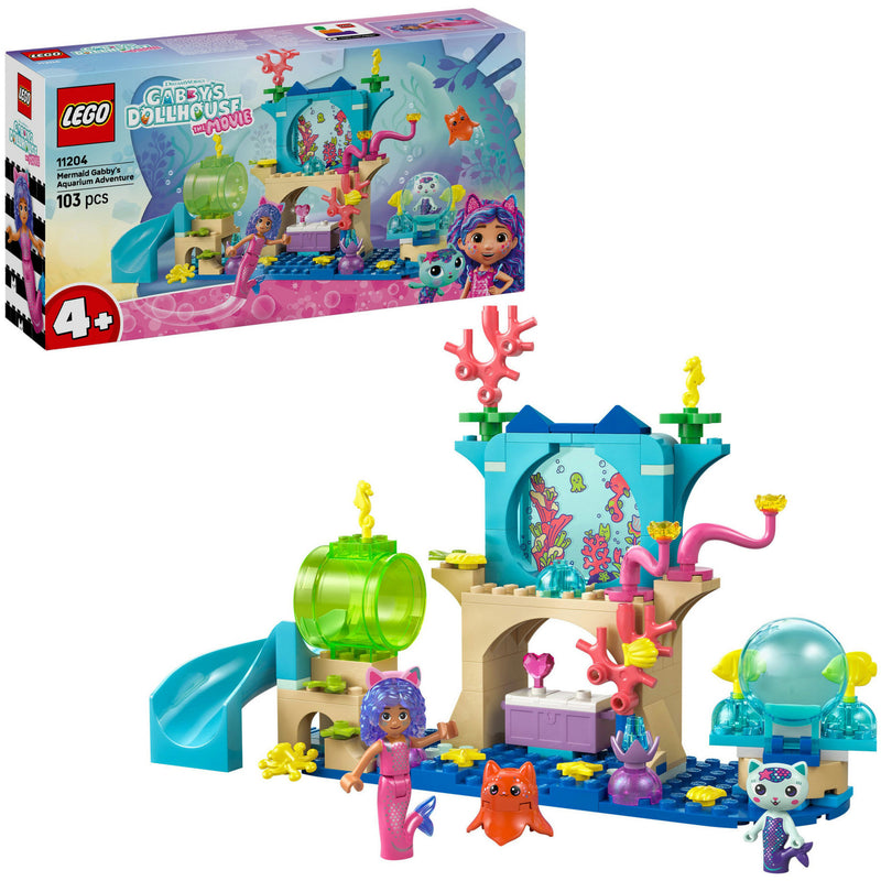 Afbeelding laden in galerijviewer, Lego gabby's poppenhuis - zeemeermin gabby's aquariumavontuur constructiespeelgoed (11204)
