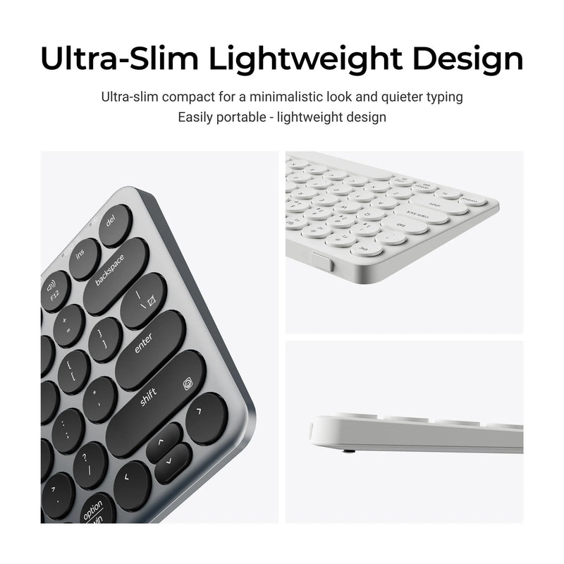 Load image into Gallery viewer, Keychron b3 pro-k8 toetsenbord (wit, us lay-out (qwerty), scissor switches, 75%, abs keycaps, 2.4 ghz | bluetooth | usb)

