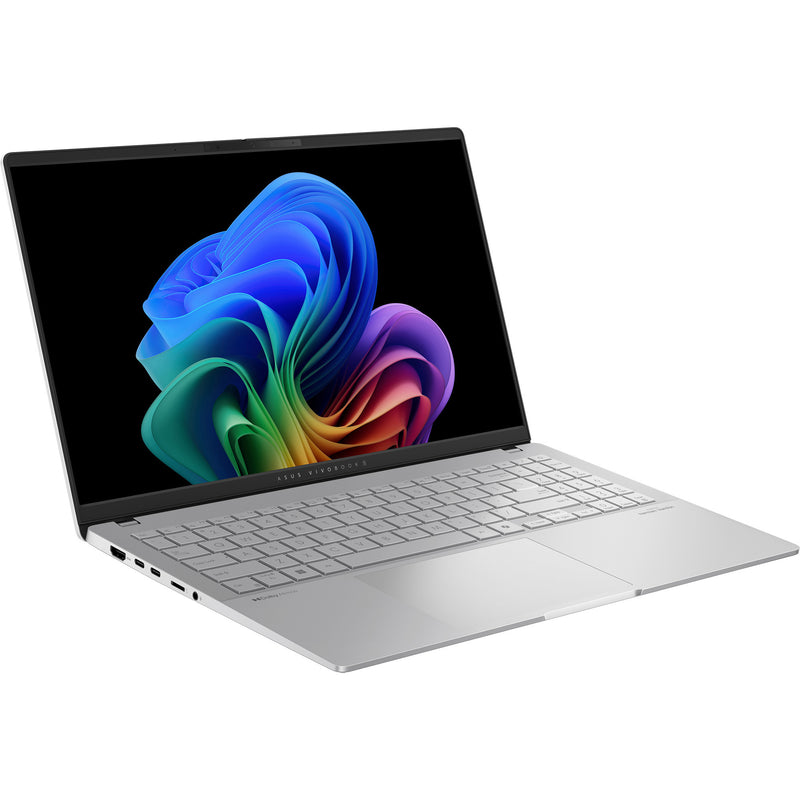 Load image into Gallery viewer, Asus vivobook s 15 oled s5507qa-ma006w 15.6 copilot+ pc laptop (zilver | snapdragon x elite x1e-78-100 | qualcomm adreno | 16 gb | 1 tb ssd | 120 hz)
