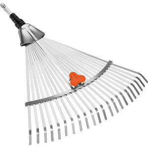 Gardena combisystem bladhark hark - werkbreedte verstelbaar 30 50 cm - aanbevolen steellengte 130 cm