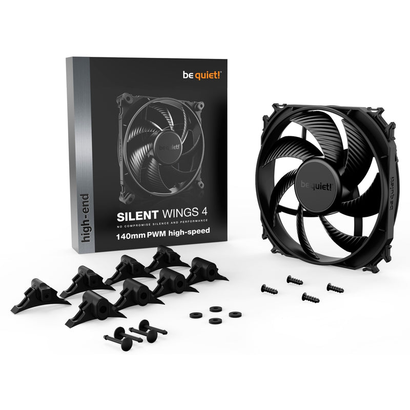 Load image into Gallery viewer, Be quiet! silent wings 4 pwm high-speed case fan (zwart, 140 x 140 x 25 mm)
