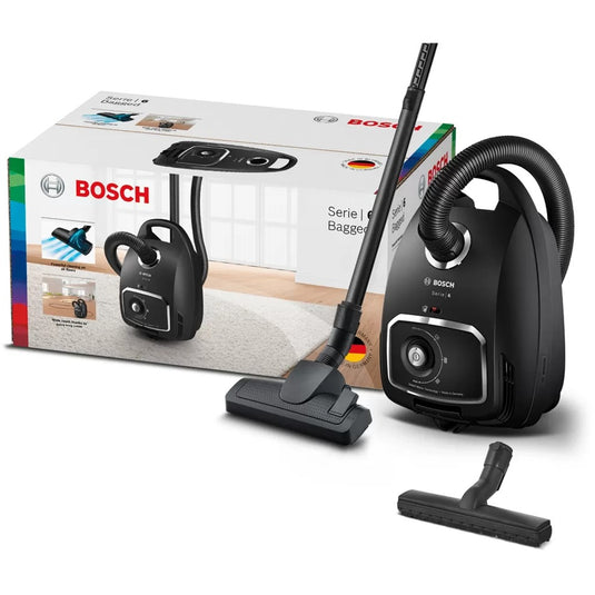 Bosch serie 6 stofzuiger met zak bgb6x320 (zwart)