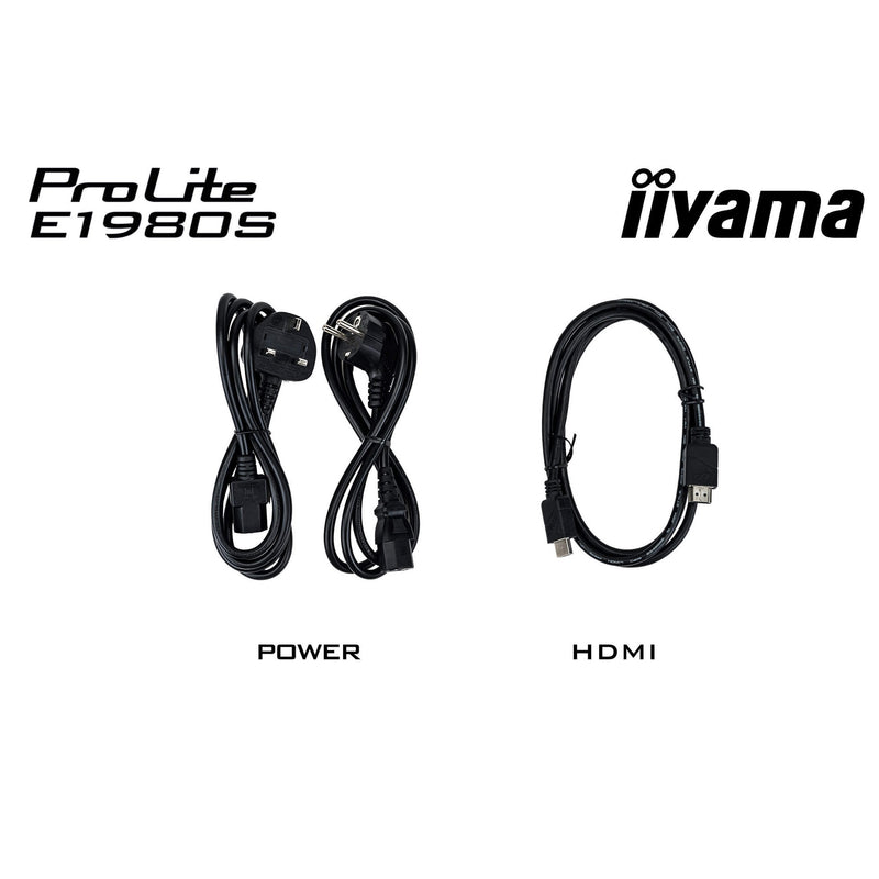 Load image into Gallery viewer, Iiyama prolite e1980s-b1 19 monitor (zwart, hdmi, displayport)
