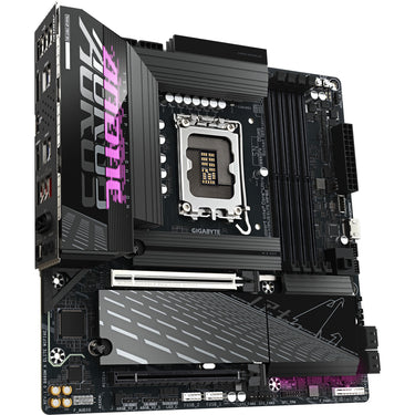 Gigabyte b860m aorus elite wifi6e socket 1851 moederbord (zwart, raid, 2,5gb-lan, wi-fi 6e, bt, sound, µatx)
