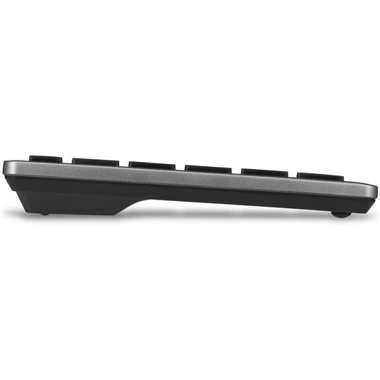 Kensington kb435 eq rechargeable multi-device compact keyboard (grijs, us-international lay-out (qwerty), scissor switches, 80% (tkl), usb, 2,4 ghz, bluetooth 5.4)