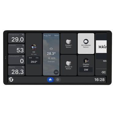 Shelly wall display x2i bedieningspaneel (zwart, touchscreen, wi-fi 6, bluetooth 5.4)