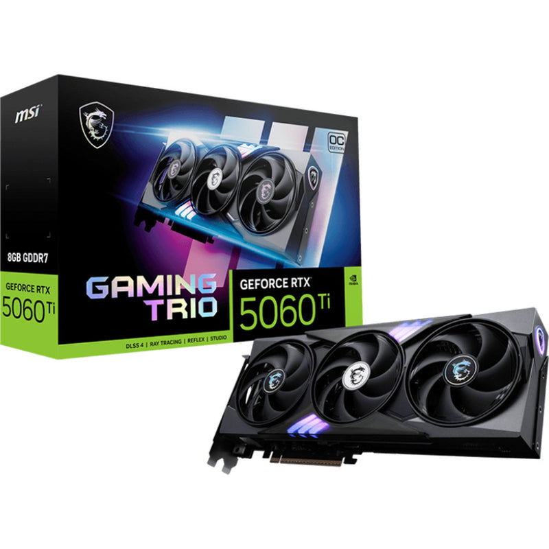 Load image into Gallery viewer, Msi geforce rtx 5060 ti 8g gaming trio oc grafische kaart (3x displayport, 1x hdmi)

