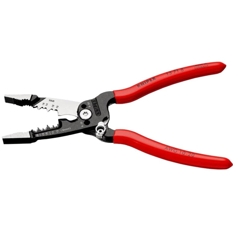Load image into Gallery viewer, Knipex wirestripper 13 71 8 striptang (rood, amerikaans model)
