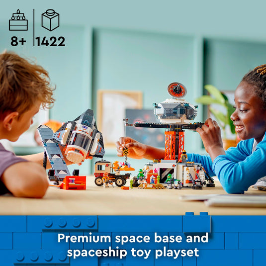 Lego city - ruimtebasis en raketlanceringsplatform constructiespeelgoed (60434)