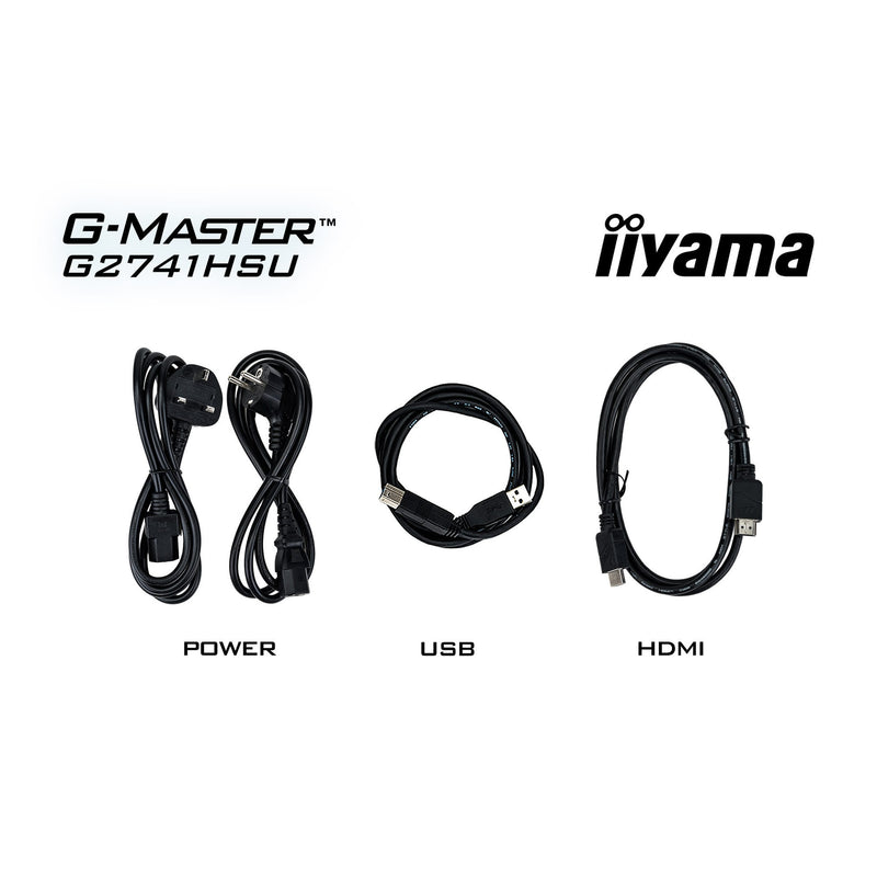 Load image into Gallery viewer, Iiyama g-master black hawk g2741hsu-b1 27 gaming monitor (zwart, hdmi, displayport, 2x usb-a, usb-b, 144 hz)
