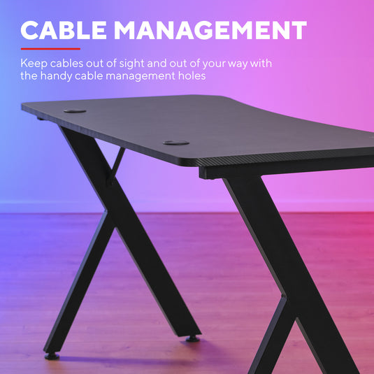 Trust gxt 712 dynamus gamingtafel gaming desk (zwart)