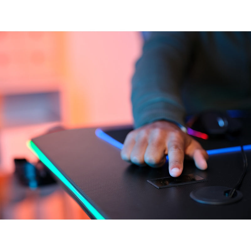 Load image into Gallery viewer, Trust gxt 709 luminus rgb-gamingbureau gaming desk (zwart)
